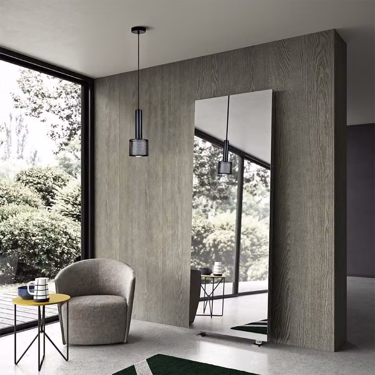 Lampada a sospensione AMO nera 1xE27x15W in metallo, dimensioni: 150x12x12 cm, IP20, Light Prestige