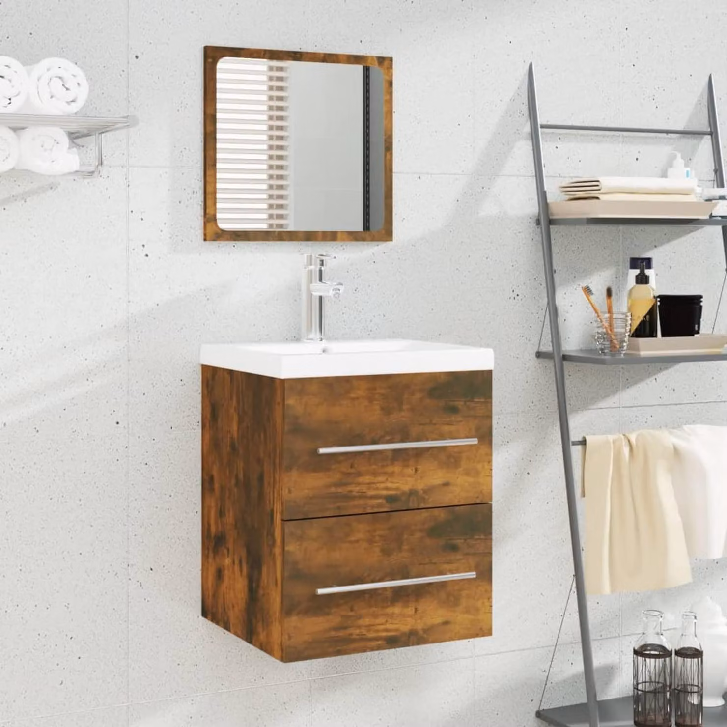 Mobiletti da bagno con lavabo integrato