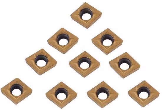 Set di utensili da taglio CNC con 10 inserti in carburo di tungsteno - Elevata capacità di carico - Resistente - Lunga durata - Lame di taglio