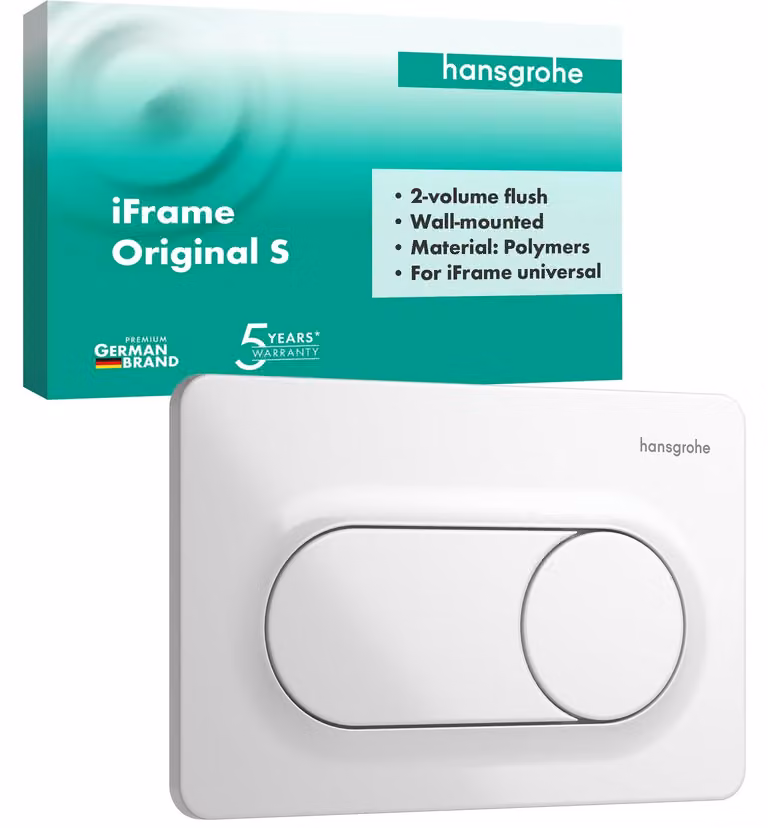 Piatto doccia per WC iFrame Original S, doppio scarico, bianco, codice prodotto: 66002450