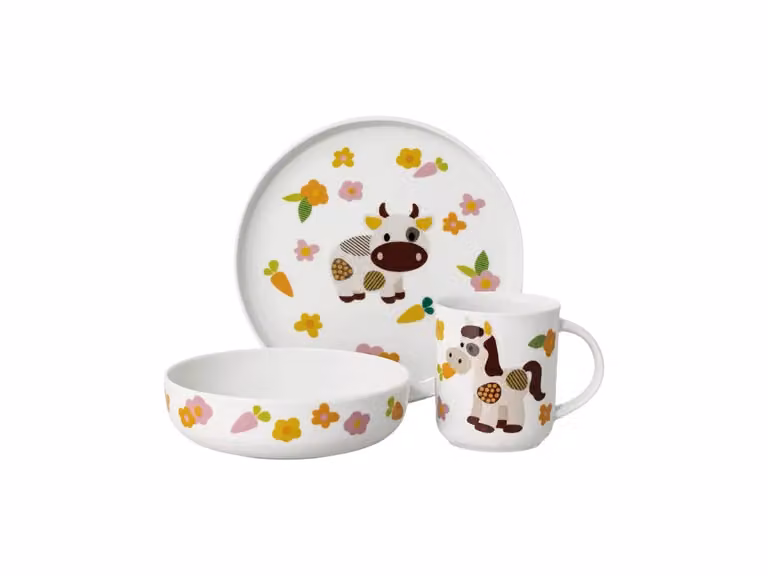 Farm Stoviglie per Bambini - Set di 3