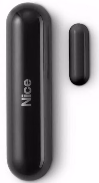 Sensore di apertura porte e finestre, nero, NICE FGDW-002-3 EU, per controllo porte/finestre