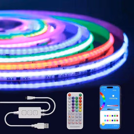 Nastro LED cangiante da 2 m con controllo tramite musica