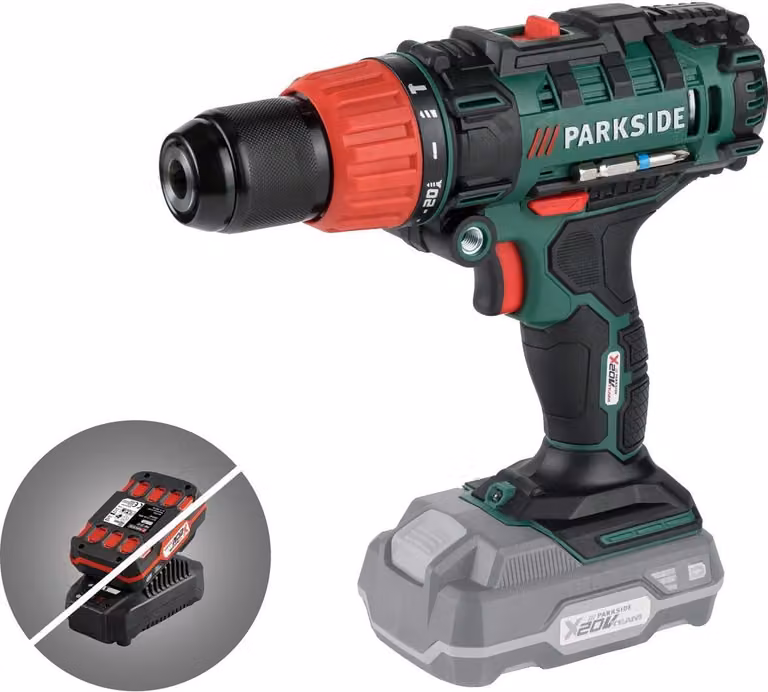 Trapano a percussione a batteria PARKSIDE® "PSBSA 20-Li", senza batteria e caricatore