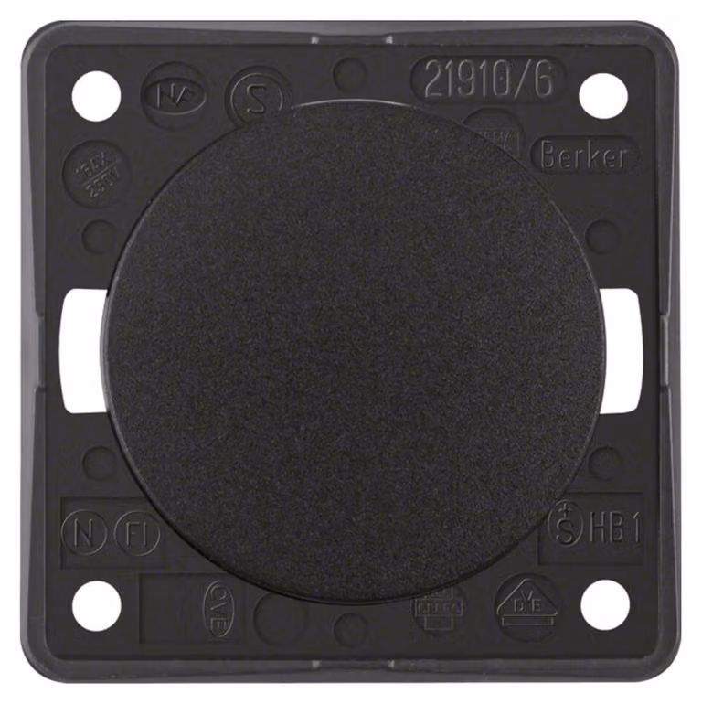 Berker 936562510 Interruttore a bilanciere nero, lucido Integro Flow/Pure