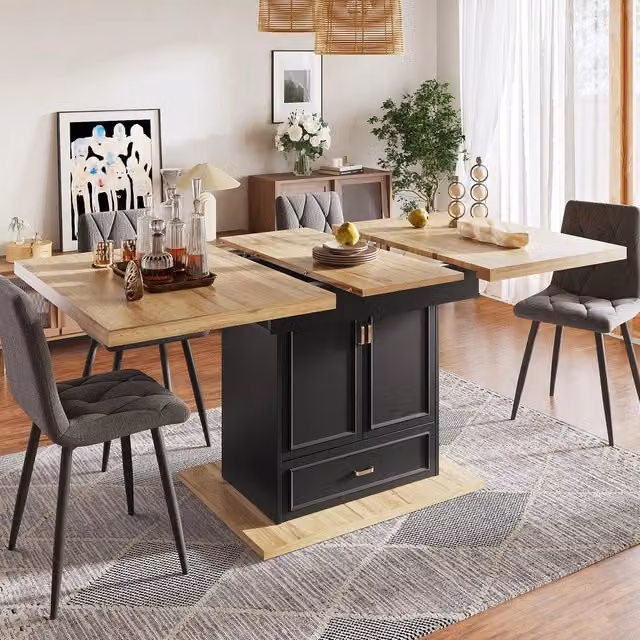 Tavolo da pranzo allungabile ¨C Minimal ¨C Effetto legno 6 persone 110-140x80x75 cm per cucina soggiorno
