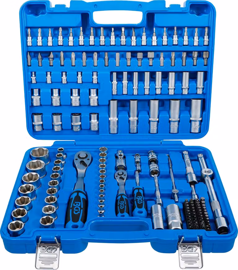 BGS Set di chiavi a bussola per alberi 6,3 mm (1/4") / 12,5 mm (1/2") 150 pezzi - 74518