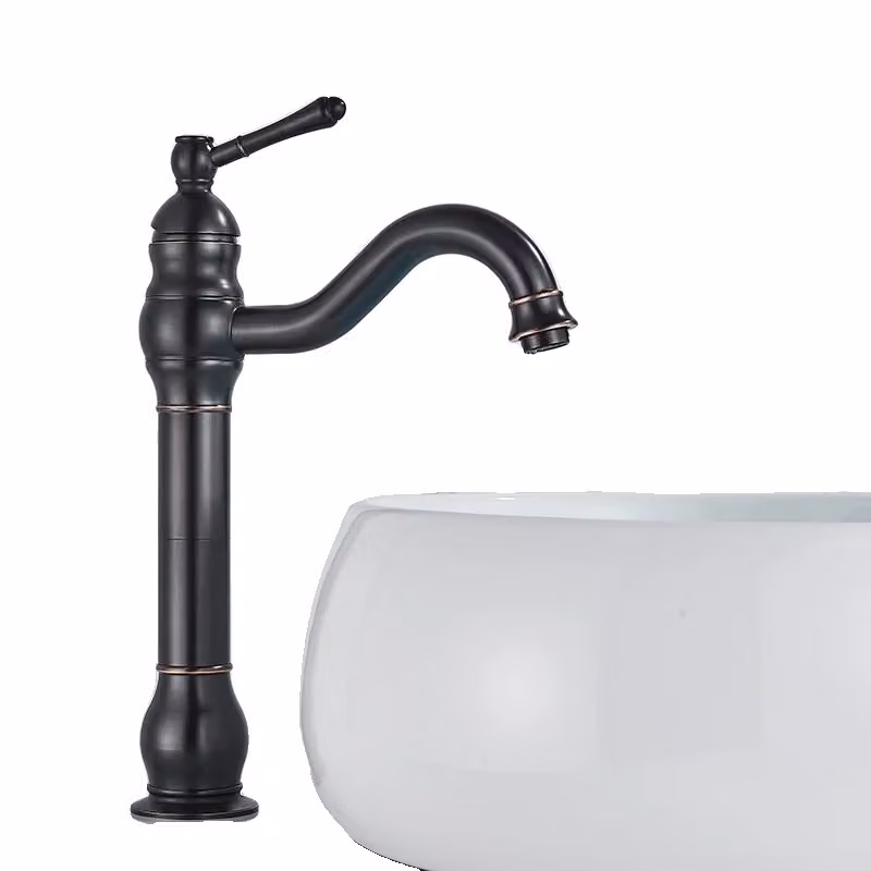 Rubinetto da bagno in ottone, azionamento a una mano, miscelatore caldo e freddo, bronzo spazzolato a olio