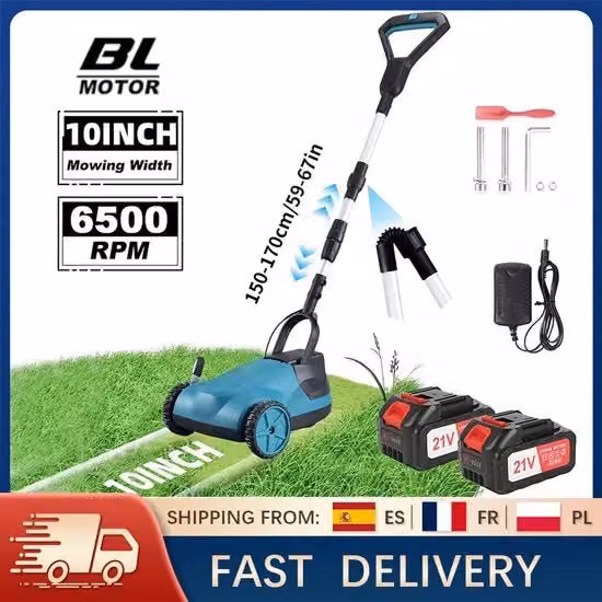 Grastrimmer senza fili - 18V - Senza spazzola - Asta telescopica
