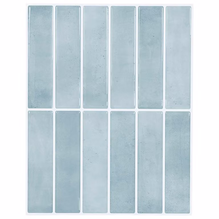 vidaXL Piastrella Rettangolare 20 pz Grigio Verde 29 x 23 x 0,08 cm