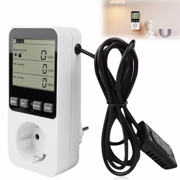 Contatore di energia da inserire nella presa di corrente, misuratore di potenza con display LCD digitale, 3680 W