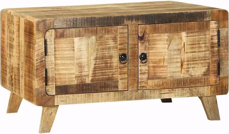 Tavolino da salotto Marrone Legno di mango massello