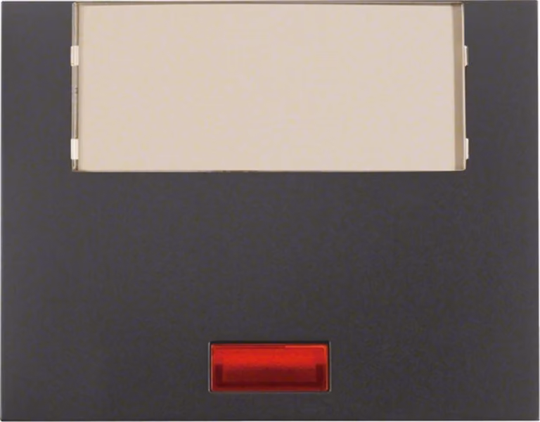 Berker 14967006 Interruttore a bilanciere con 5 lenti incluse e ampio spazio per l'etichettatura, antracite, opaco Ber