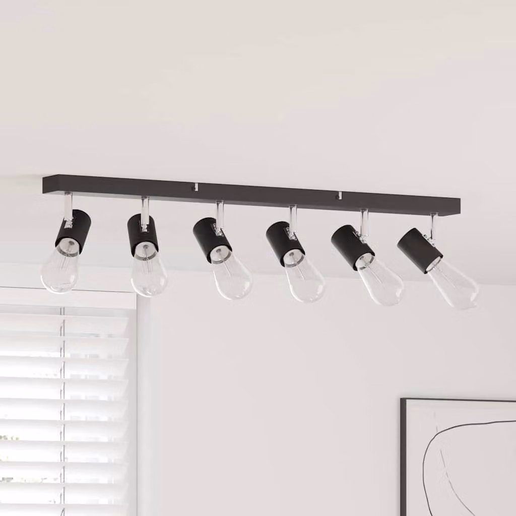 Faretto da soffitto Nero 73 x 6,5 x 11,5 cm Metallo