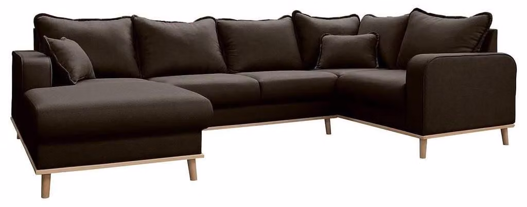 Ecksofa Sofa Couch Polster U-Form Wohnlandschaft Sitzgarnitur Sofas Wohnzimmer