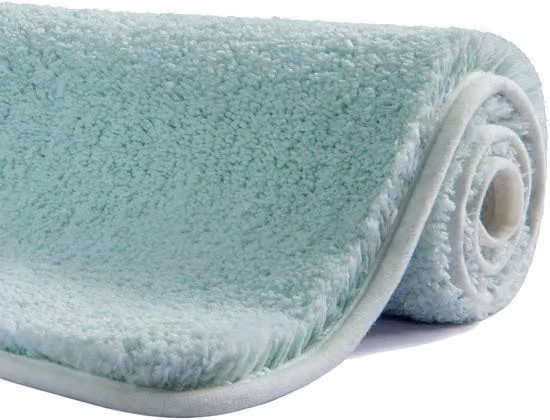 Tappeto in microfibra antiscivolo e assorbente verde, L 120 cm x P 70 cm