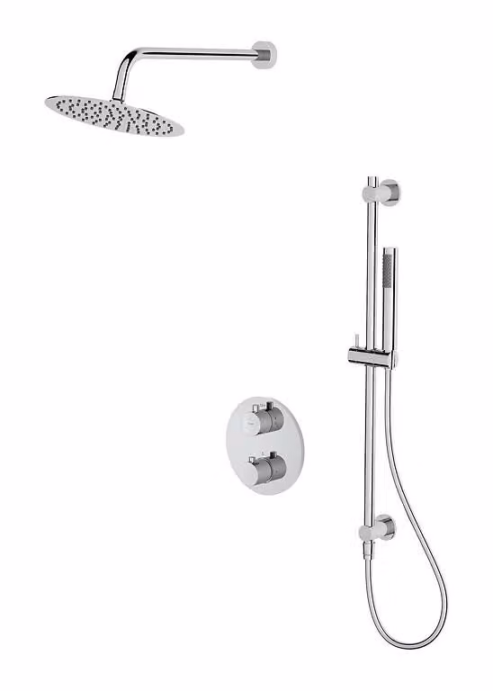 Set B552 Miscelatore Da Incasso Per Doccia Con Miscelatore Termostatico Per Doccia Zen, Cromo (S952-032)