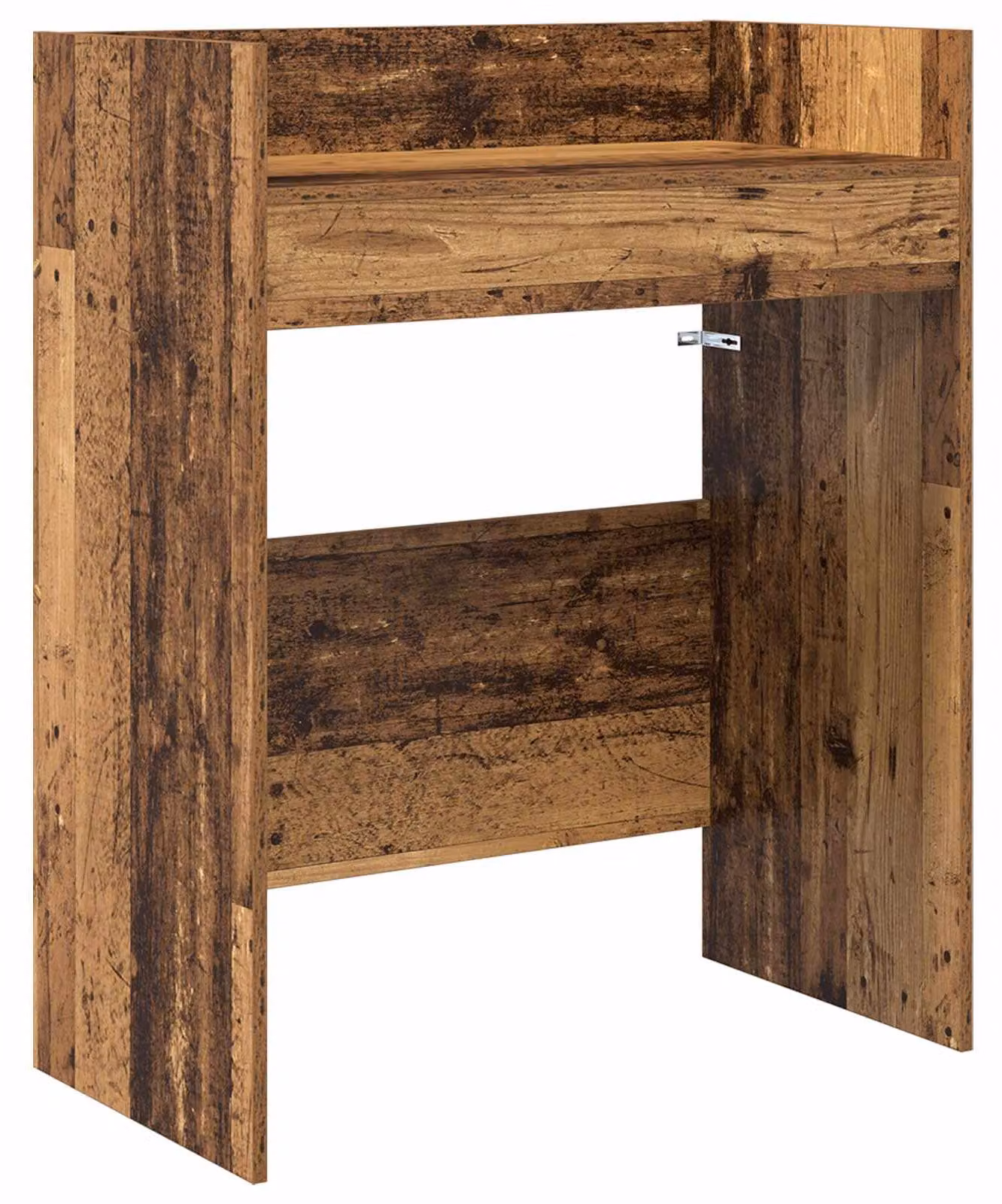 Tavolino da DJ in legno di quercia, dimensioni 82 x 45 x 102 cm, realizzato in materiale composito di legno