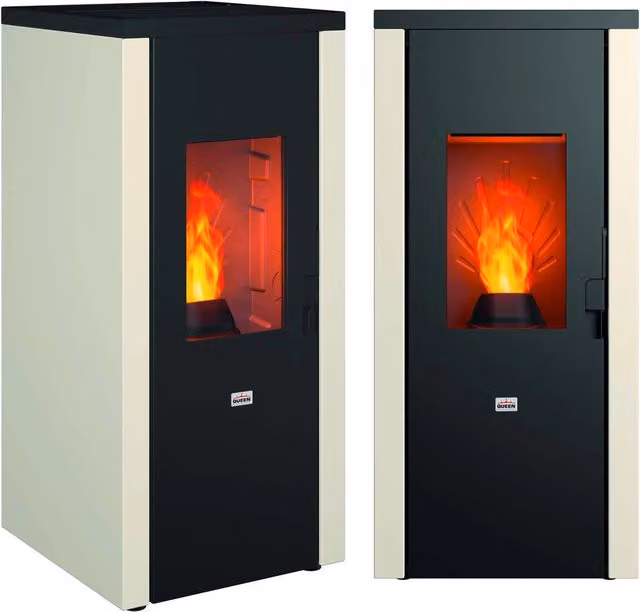 Stufa a Pellet Queen 77 EVO 5.0 da 7,0 kW/h con Wi-Fi, Colore Bianco