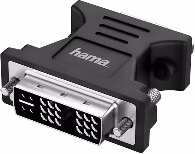 Adattatore video Hama da DVI a VGA, colore nero