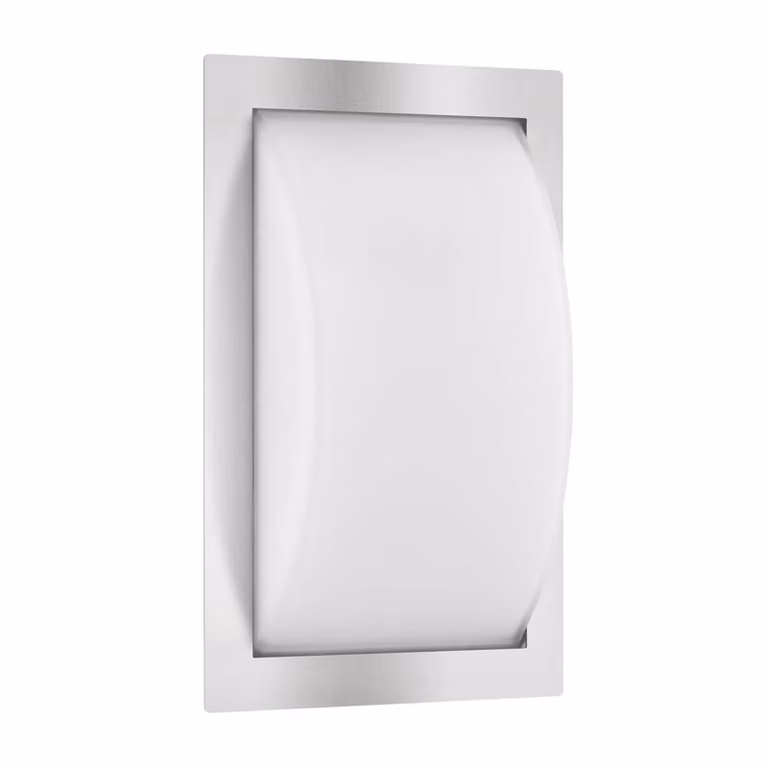 LCD Applique da esterno Ivett, acciaio inox, vetro, E27 Ivett, Alluminio / Grigio / Zincato, Acciaio Inox, Moderno
