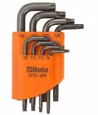 Chiavi Maschio Torx Piegate Cromate Art.97Tx/S6
