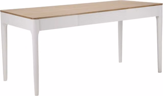 Tavolo da pranzo Matera in legno e MDF bianco 180x90x80 cm