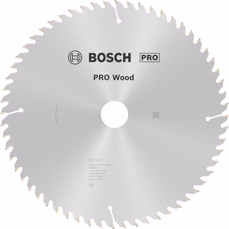 Bosch Professional, 1 disco per sega circolare Optiline Wood (disco per legno, diametro 250 x 30 x 3,2 mm, 60 denti, accessorio per sega circolare), colore argento