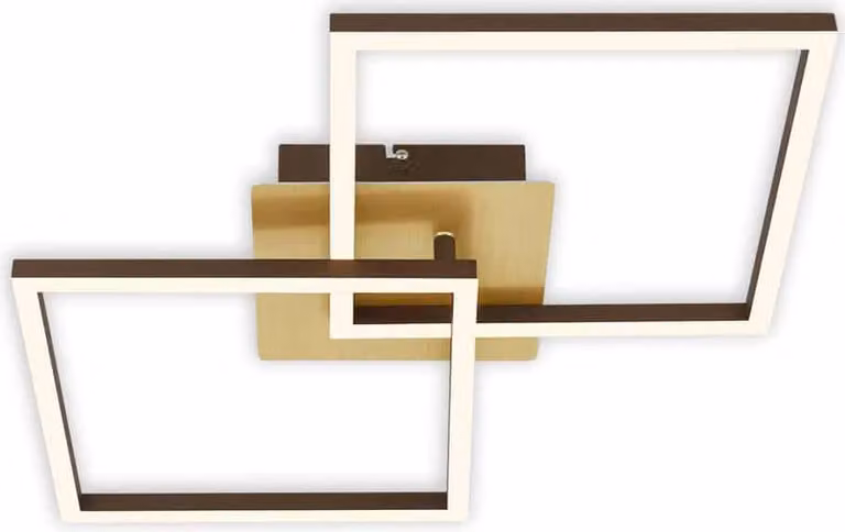 Lampada da soffitto a LED, marrone dorato, 2x LED/11W