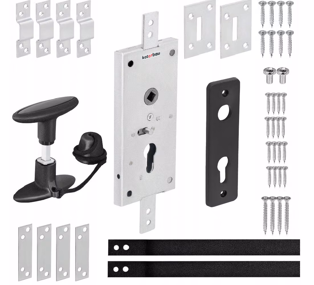 Serratura da esterno per porte di garage Custodia zincata ZSY0111