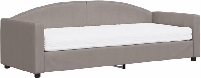 Divano letto | Sof¨¤ letto | Letto singolo con Materasso Tortora 80x200 cm in Tessuto