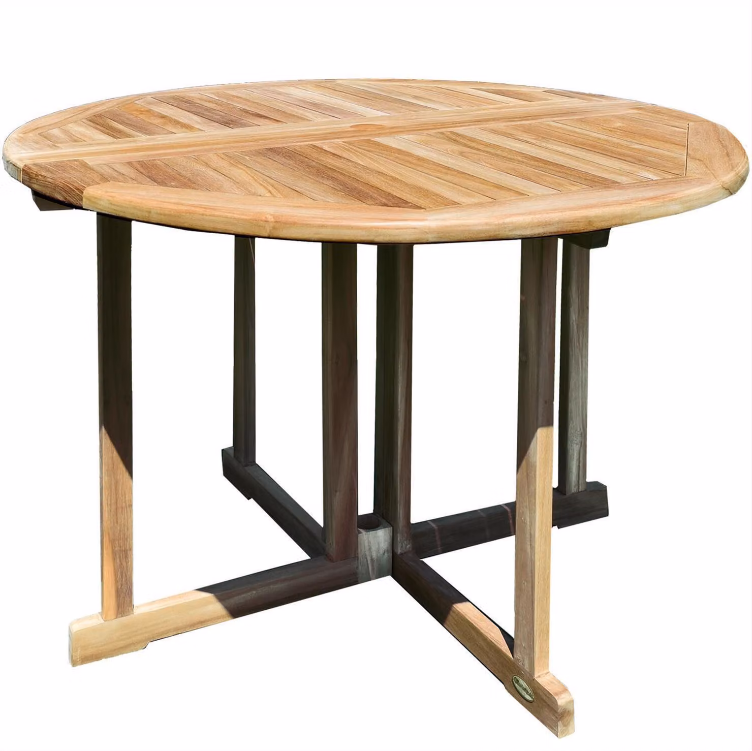 Klapptisch Teakholz Rund Savona Massivholz Wetterfest 150cm