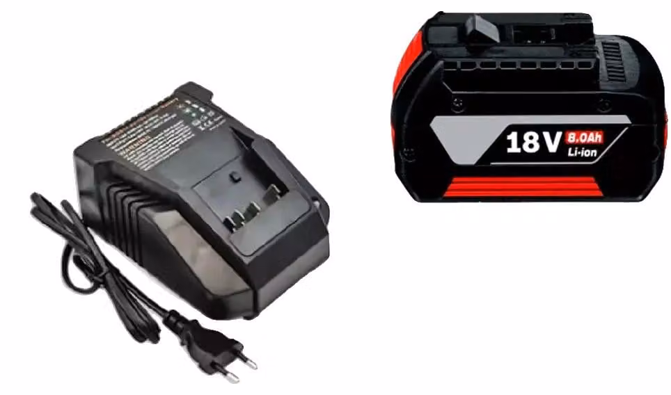 Batteria ricaricabile, 18 V, capacità 8000 mAh, caricabatterie da 8,0 Ah x 1