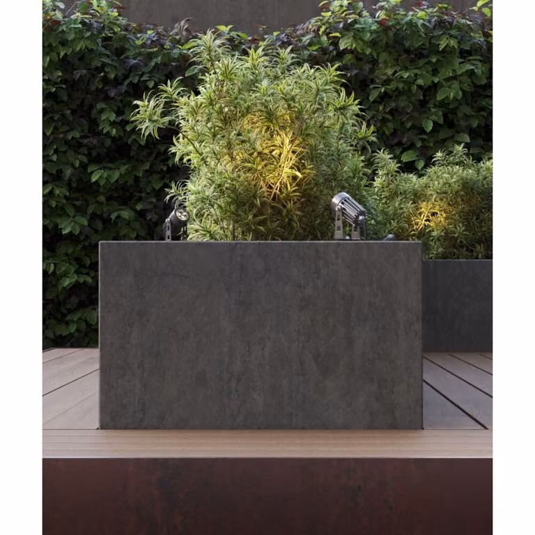 Faro a led a picchetto ZAS rotondo 3W IP65 colore Corten Beneito faure