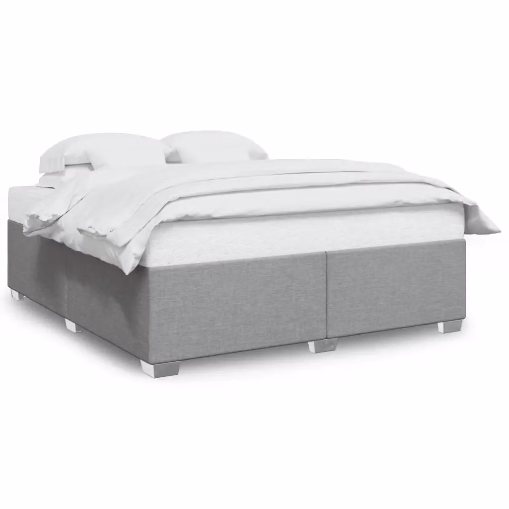 vidaXL Giroletto senza Materasso Grigio Chiaro L: 180 cm, P: 200 cm – 2