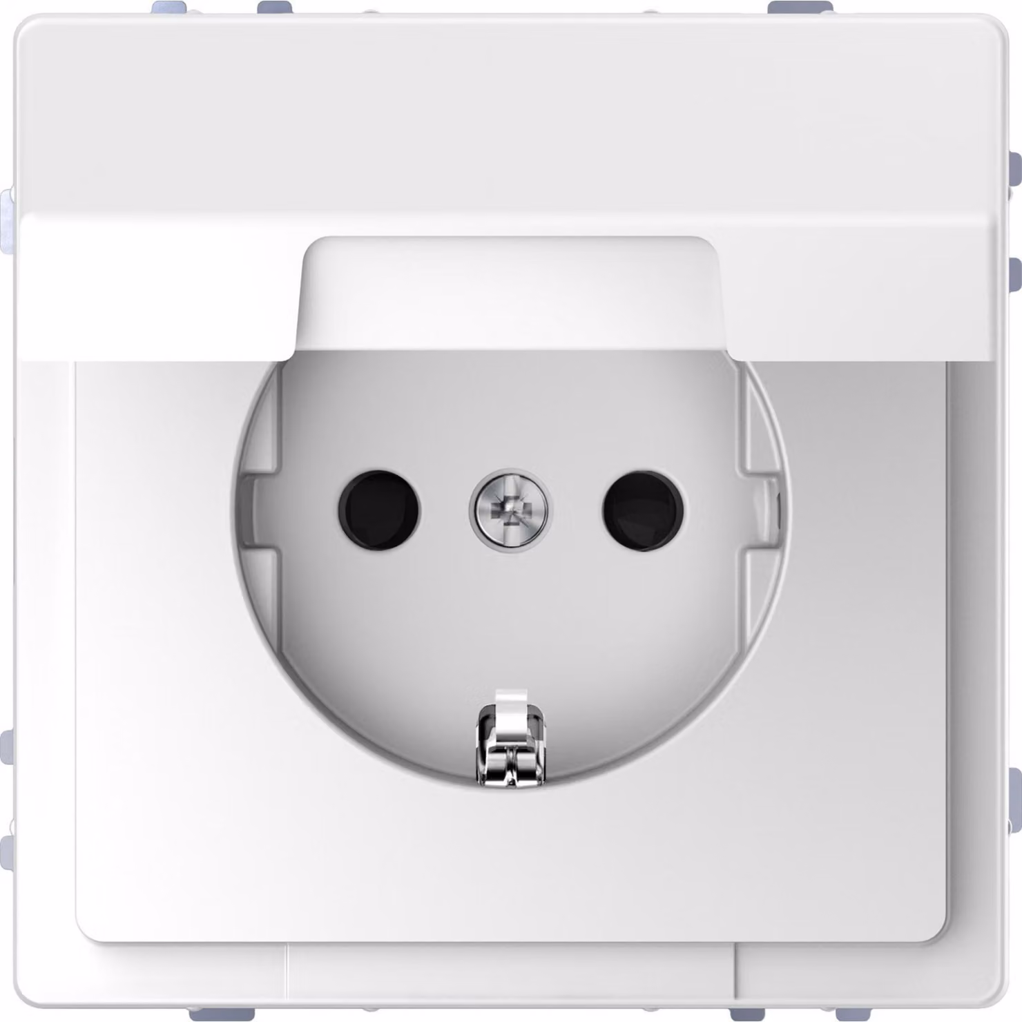 Merten MEG2310-6035 Presa di corrente con coperchio incernierato + protezione tattile avanzata D-Life bianco loto