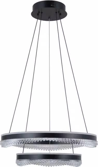 Lampada sospesa LED Morte Italux nera 70W