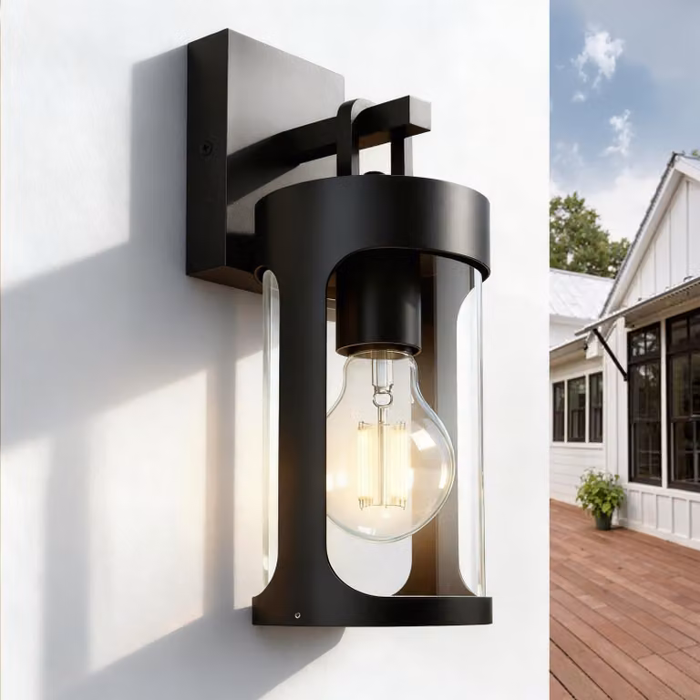 Apparecchio di illuminazione da esterno, in acciaio inossidabile, attacco E27, grado di protezione IP54, 8W, temperatura di colore 2700K, ideale per terrazzi
