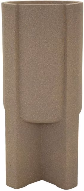 Portavaso Moai Vikasa Home marrone da esterno in resina H: 80.5 cm, L: 39.0 cm, P: 39.0 cm