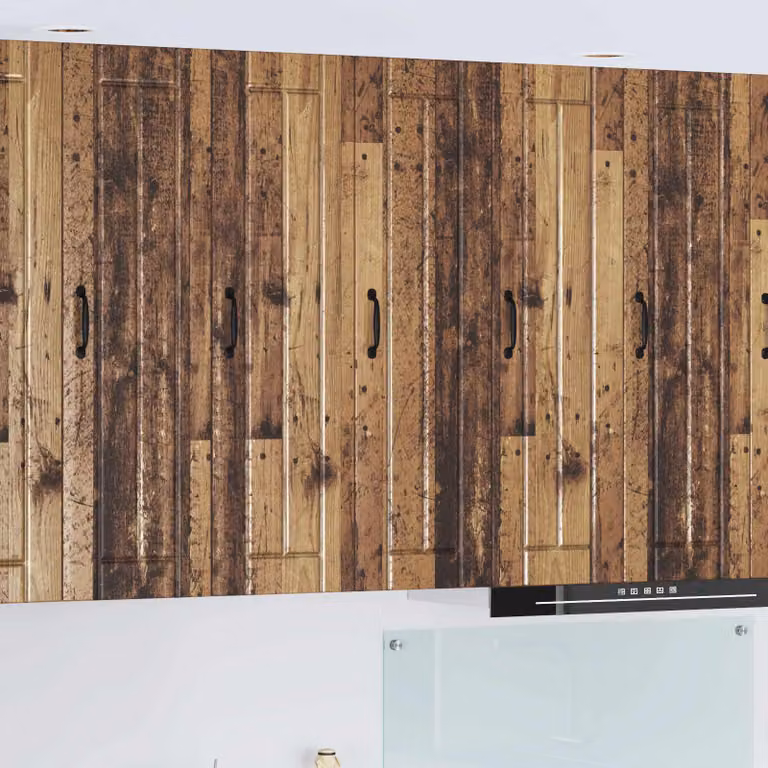 Armadietto a muro LUCCA vidaXL in legno marrone con ante a battente per cucina L/P/H: 30 x 31 x 100 cm