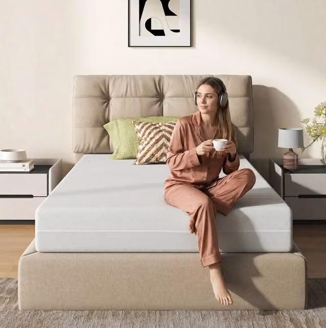 Materasso ergonomico in comfort foam MODFU bianco L: 120 cm, P: 200 cm, H: 16 cm