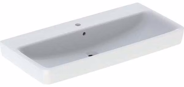 Geberit Renova Plan, lavabo, 100x48 cm, 1 trou pour robinet, avec trop-plein, 501706, 501.706.00.1, 501.706.00.1