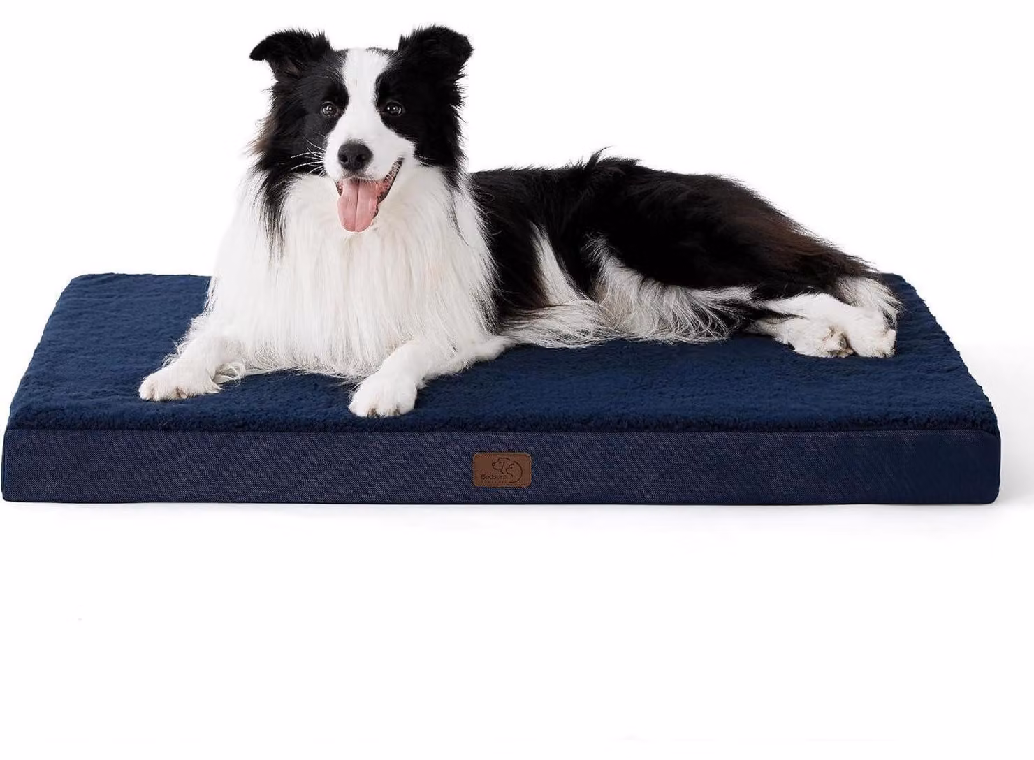 Cuccia ortopedica per cani, 91x69x8 cm, colore blu navy, adatta a cani di grossa taglia, lavabile