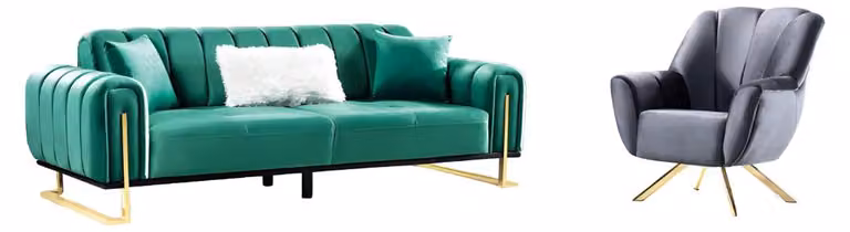 Garnitur Sofagarnitur Sofa Luxus Komplette Couchgarnitur 3+1 Sitzer Sessel