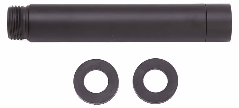 Prolunga per soffione doccia in acciaio inossidabile - Braccio doccia - Tubo di prolunga - Bagno - Nero - Materiale di alta qualità