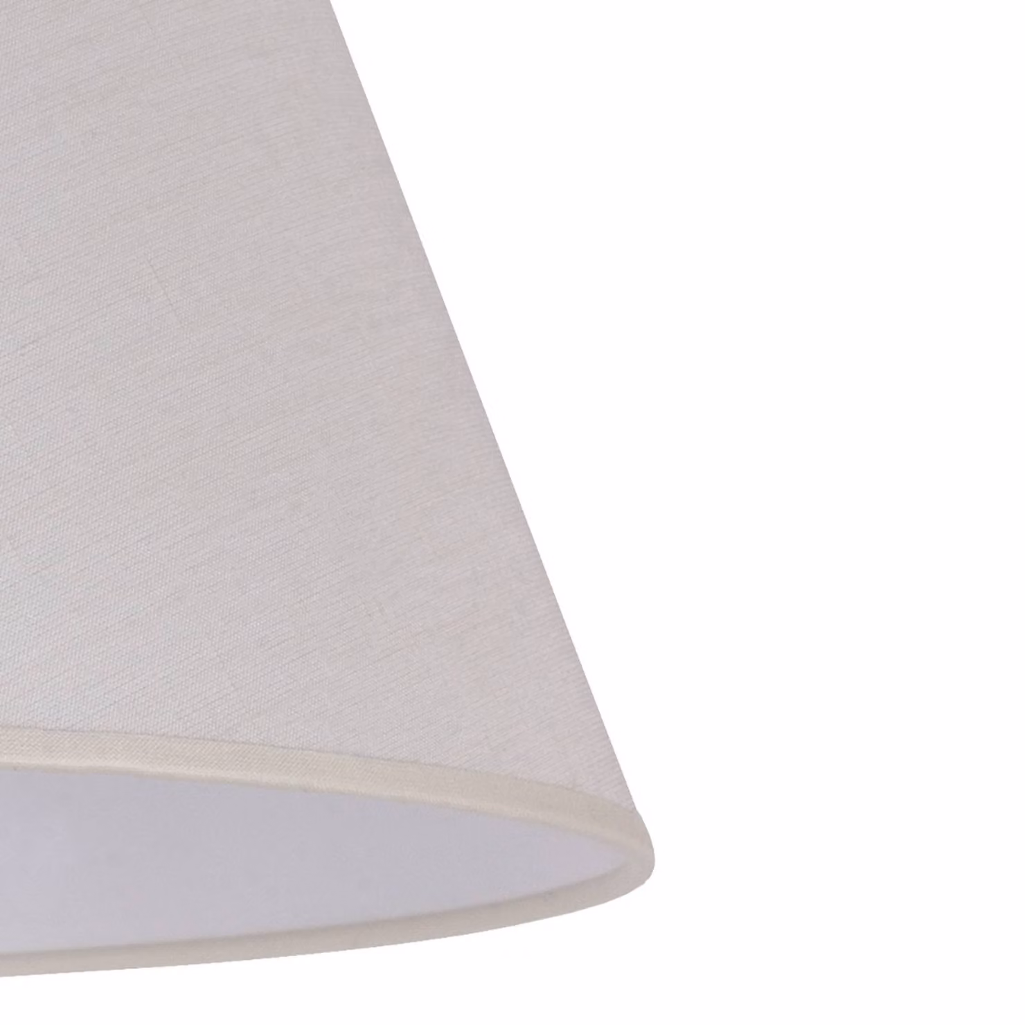Paralume Sofia Altezza 31 cm, ecru Duolla, Crema / Ambra, Tessuto / Stoffa / Seta