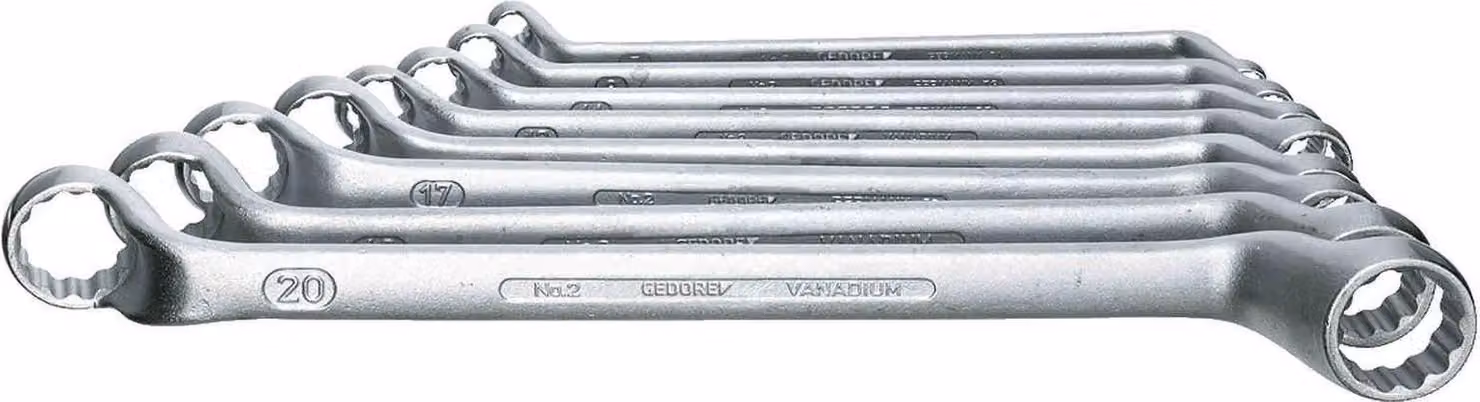 GEDORE 2-12 Set di chiavi a doppio anello 12 pezzi 6-32 mm, 6030900