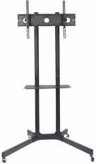 Techly Supporto a pavimento con mensola trolley per TV LCD LED Plasma da 30 a 65 pollici Nero ICA TR6