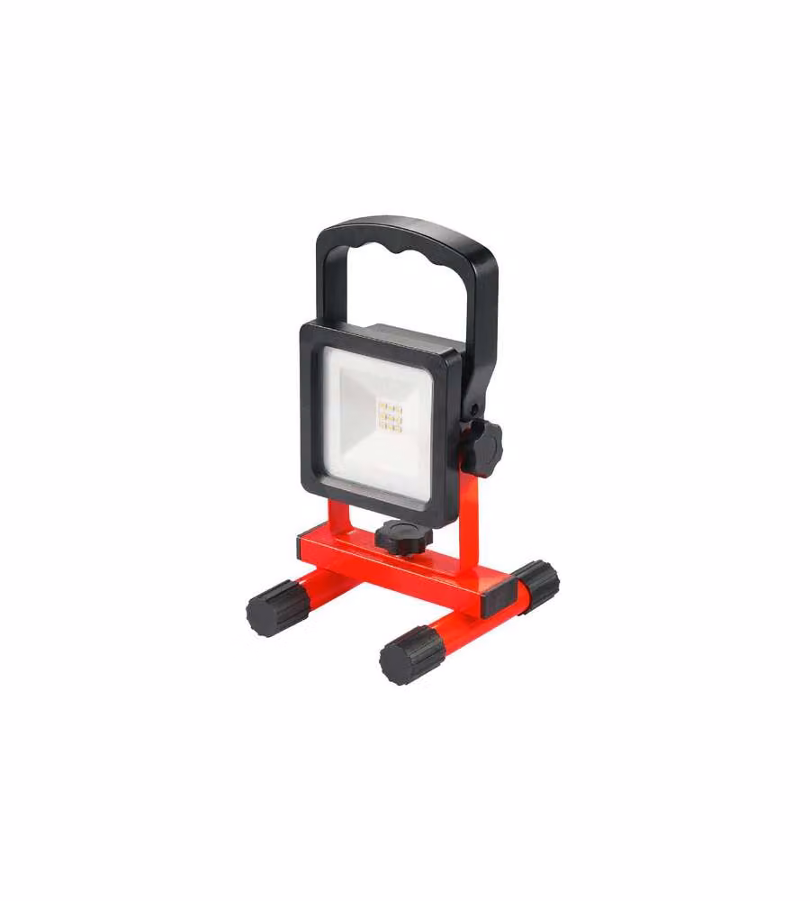 Faretto LED ricaricabile 10W 900 lumen portatile bianco freddo IP54