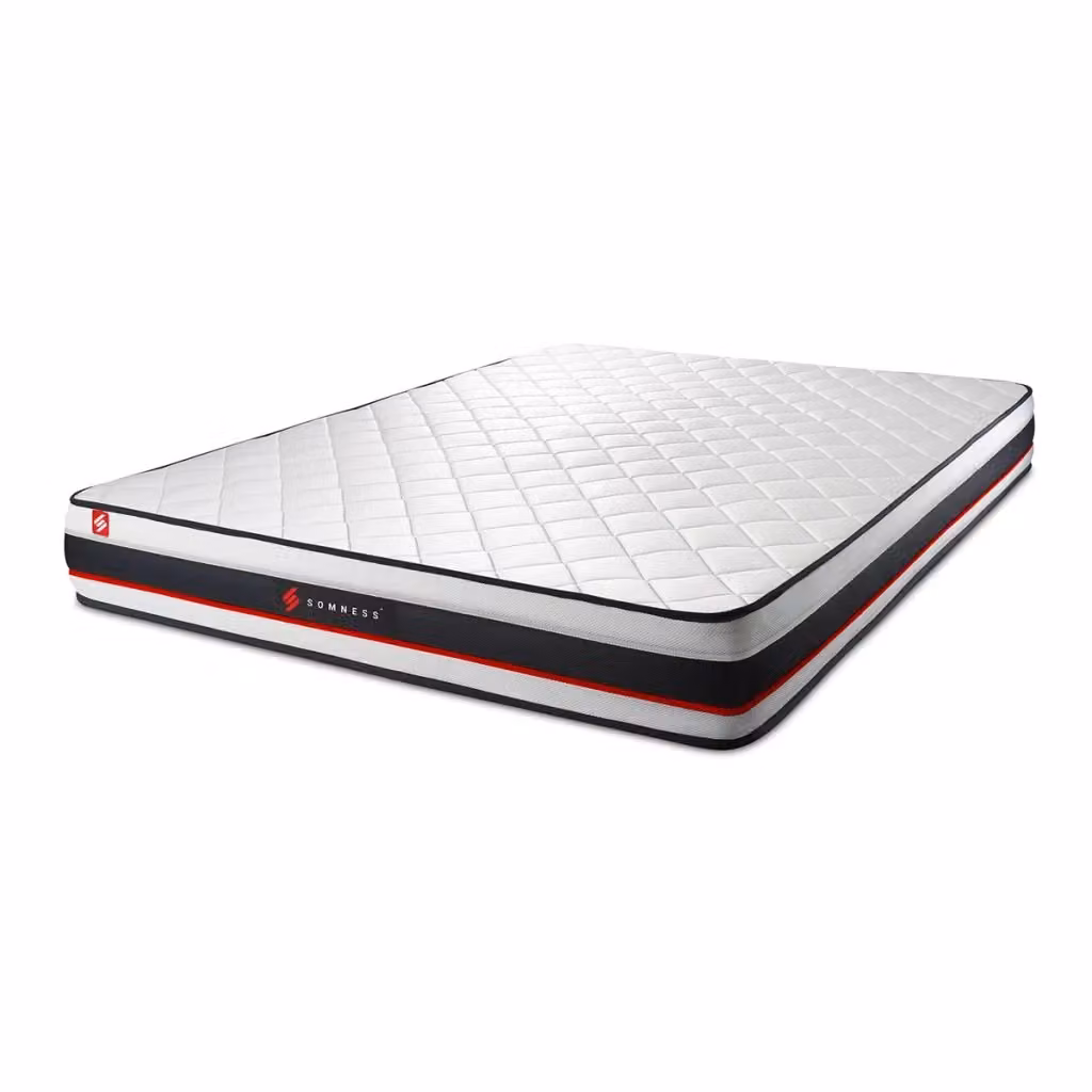 Materasso in schiuma Somness per adulti, colore bianco, con regolazione della temperatura, L 140 cm x P 200 cm – 2